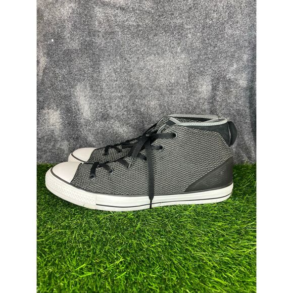 Converse Chuck Taylor All Star Mid Black Gray Knit Sneakers Unisex Men’s 12 main image 7
